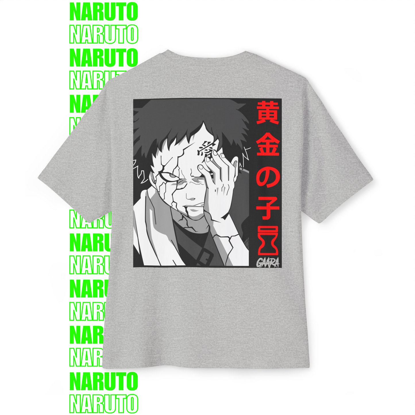 Gaara Sand Storm Oversized T-Shirt (Back Print)