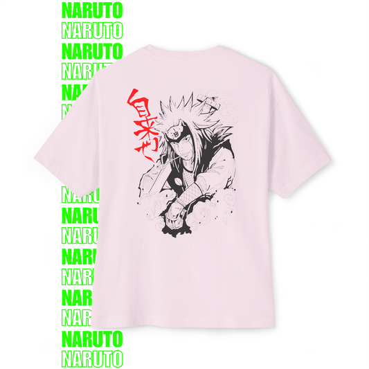Jiraiya Smoke Scroll – Oversized T-Shirt (Back Print)