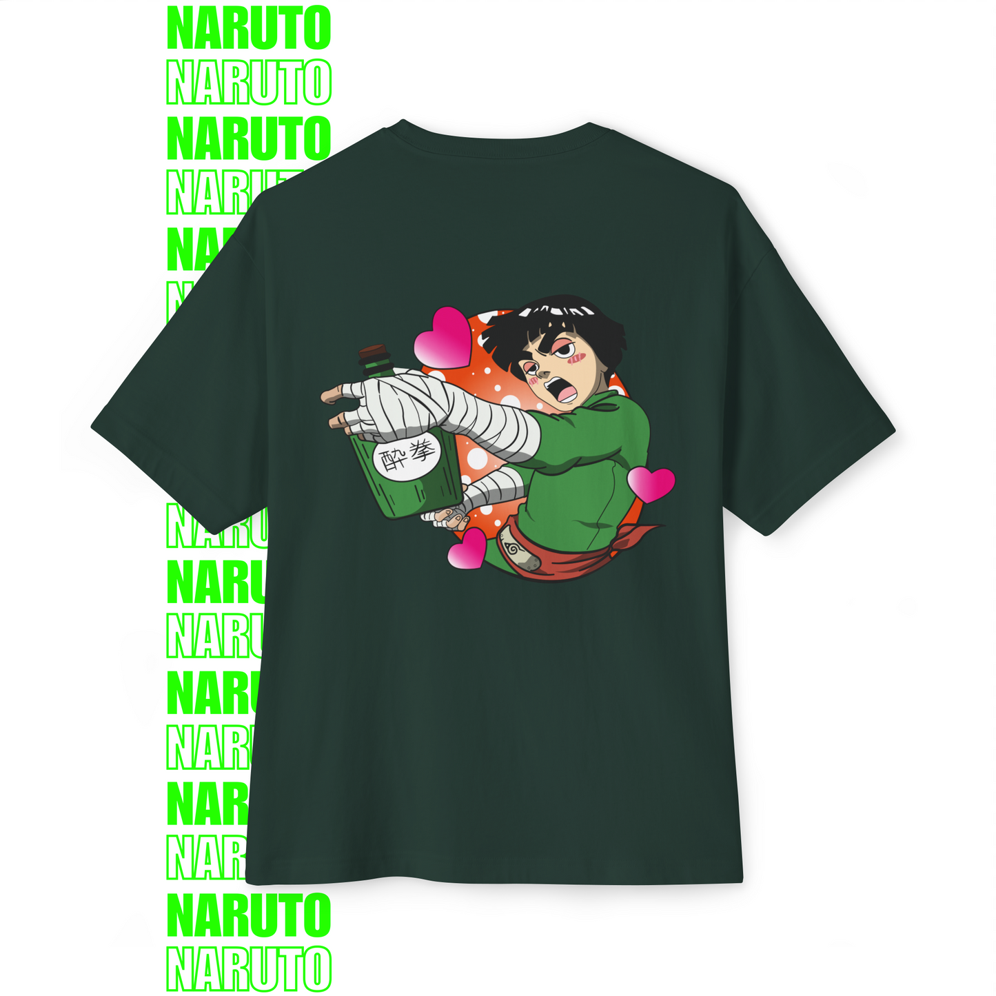 Rock Lee Love Scroll – Oversized T-Shirt (Back Print)