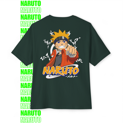 Naruto Power Pose Oversized T-Shirt (Back Print)