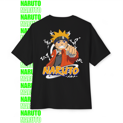 Naruto Power Pose Oversized T-Shirt (Back Print)