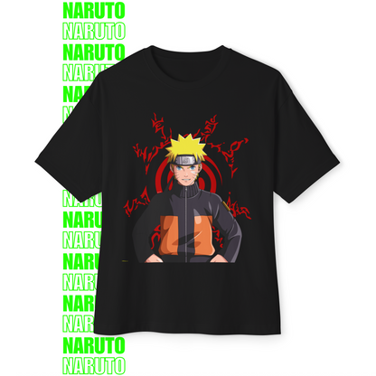 Naruto Red Seal Chakra Oversized T-Shirt (Front Print)