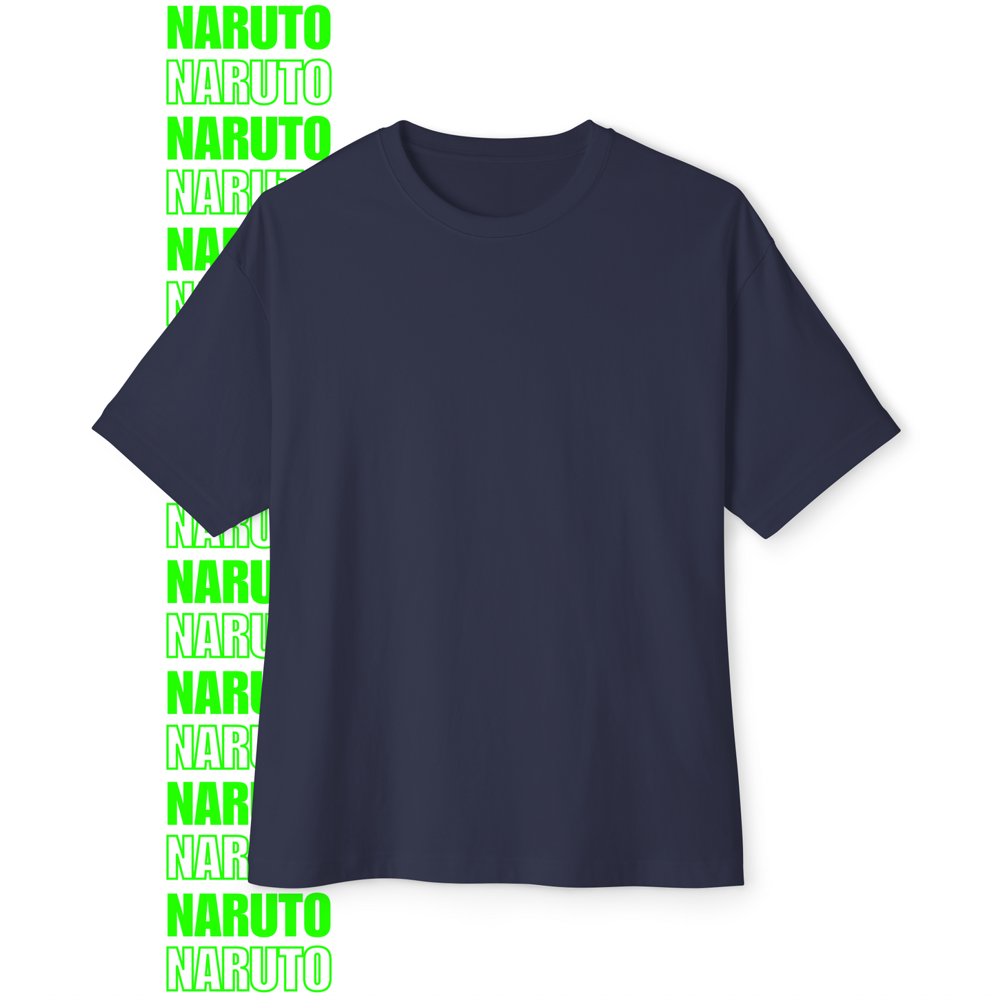 Naruto Power Pose Oversized T-Shirt (Back Print)