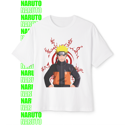 Naruto Red Seal Chakra Oversized T-Shirt (Front Print)
