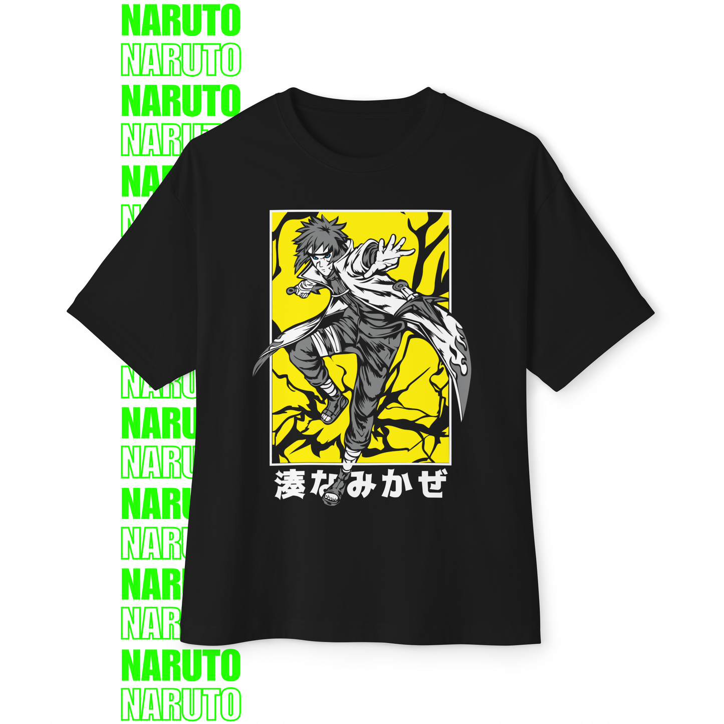 Minato Cold Wind – Oversized T-Shirt (Front Print)