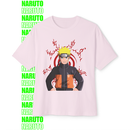 Naruto Red Seal Chakra Oversized T-Shirt (Front Print)