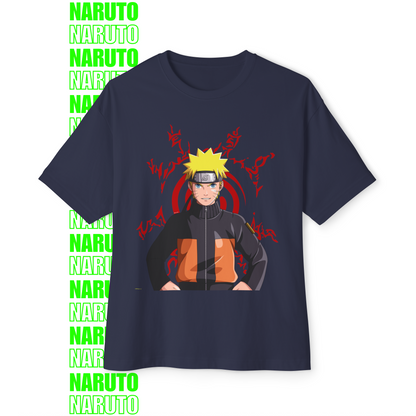 Naruto Red Seal Chakra Oversized T-Shirt (Front Print)