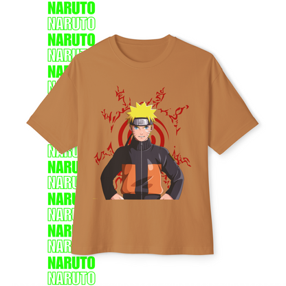 Naruto Red Seal Chakra Oversized T-Shirt (Front Print)