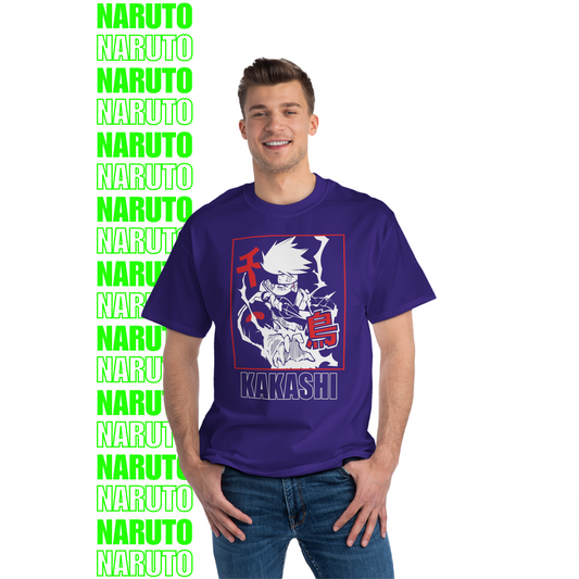 Kakashi Chidori Strike – Oversized T-Shirt (Front Print)