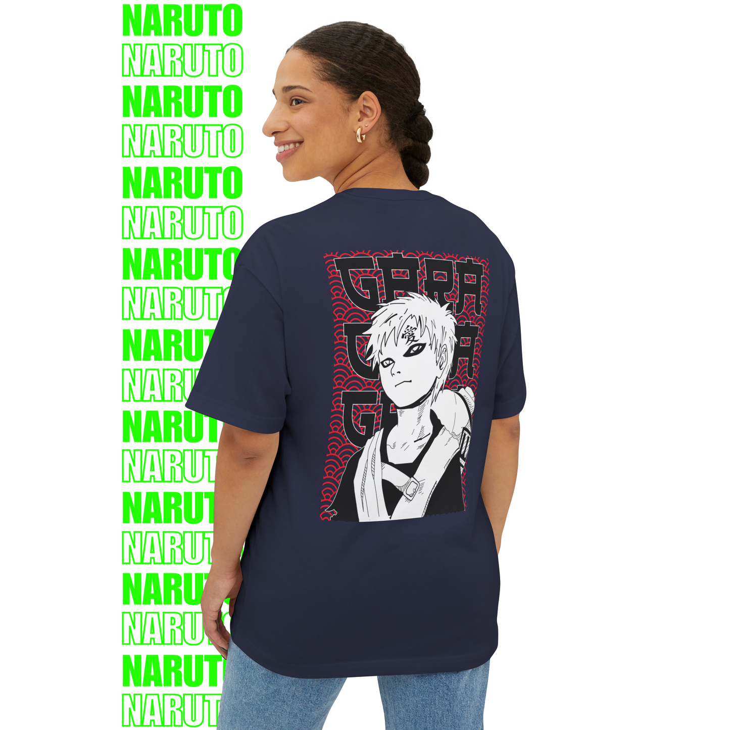 Gaara’s Wrath – Oversized T-Shirt (Back Print)