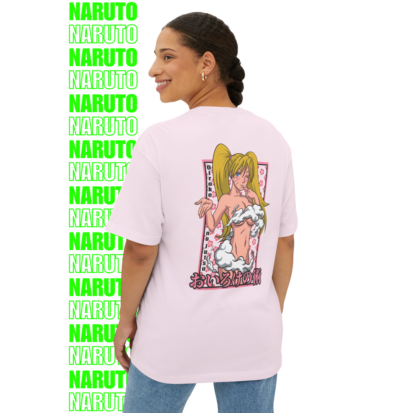 Naruto Sexy Jutsu Oversized T-Shirt (Back Print)