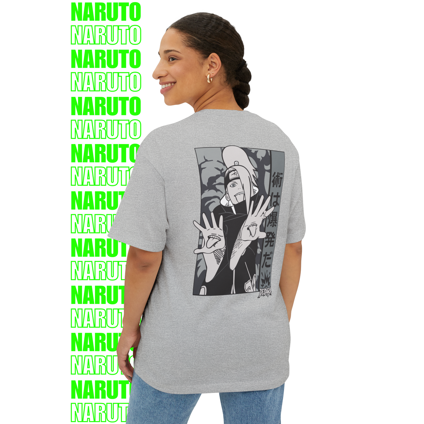 Naruto Manga Showdown Oversized T-Shirt (Back Print)