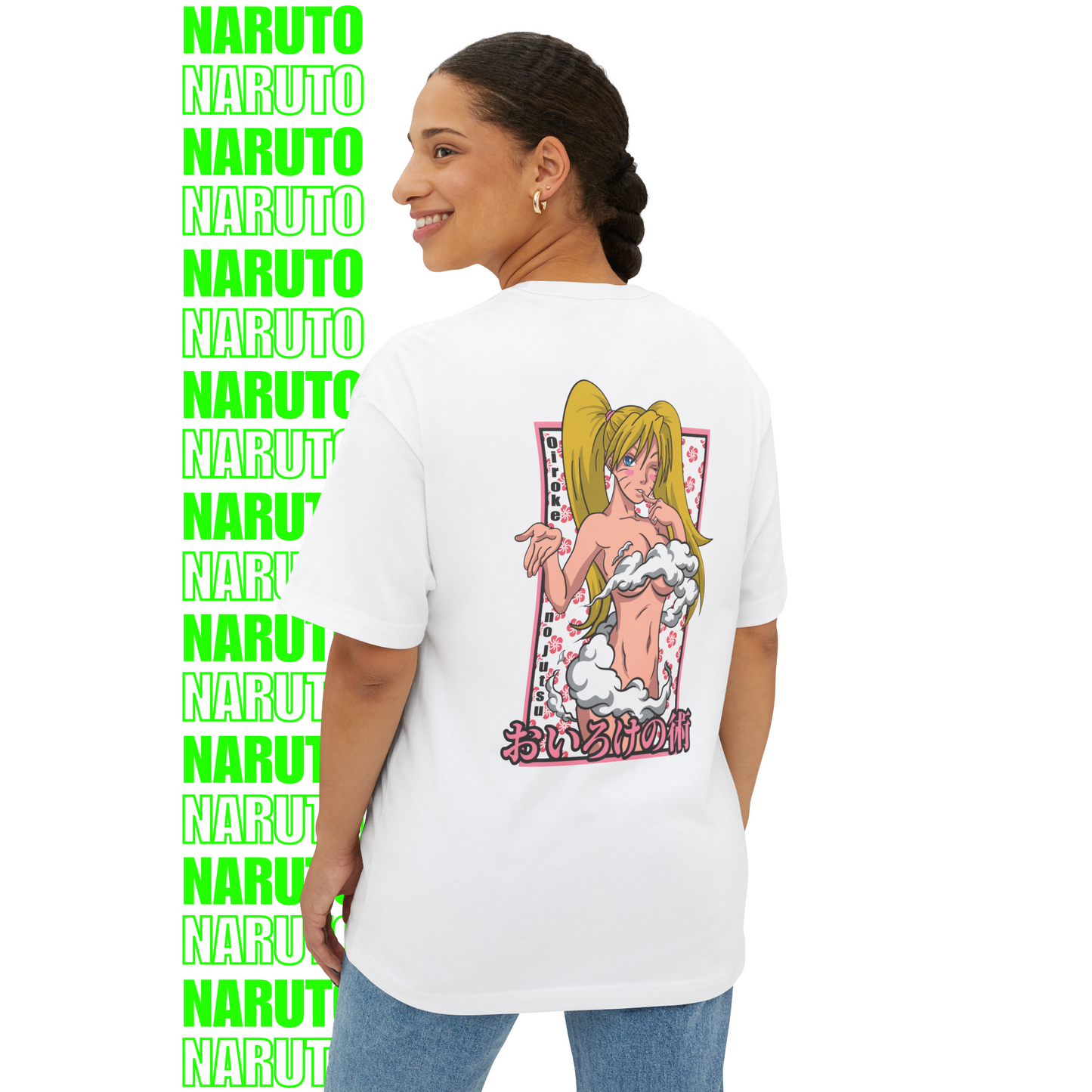 Naruto Sexy Jutsu Oversized T-Shirt (Back Print)