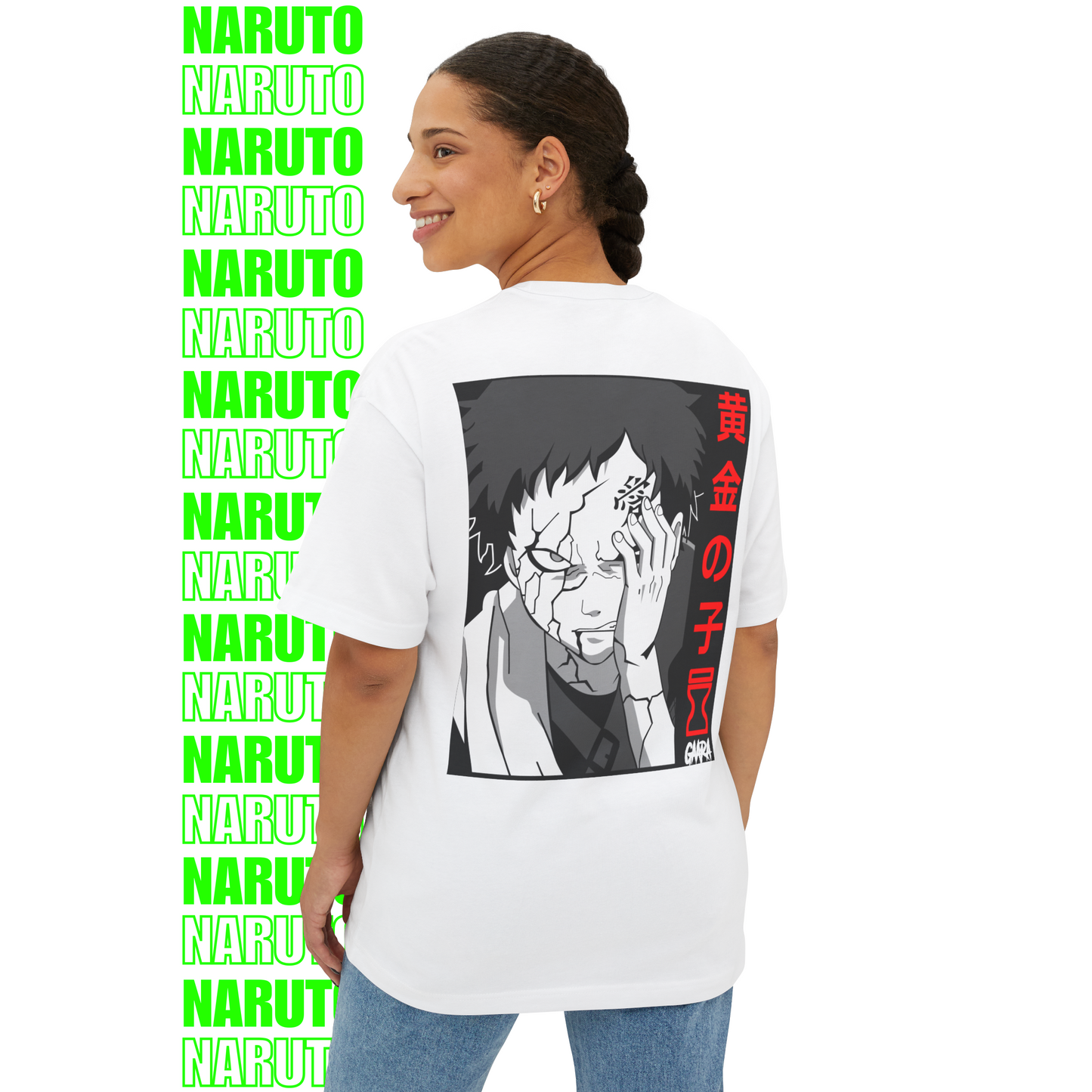 Gaara Sand Storm Oversized T-Shirt (Back Print)