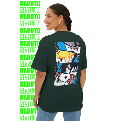 Naruto Team 7 Eyes Oversized T-Shirt (Back Print)