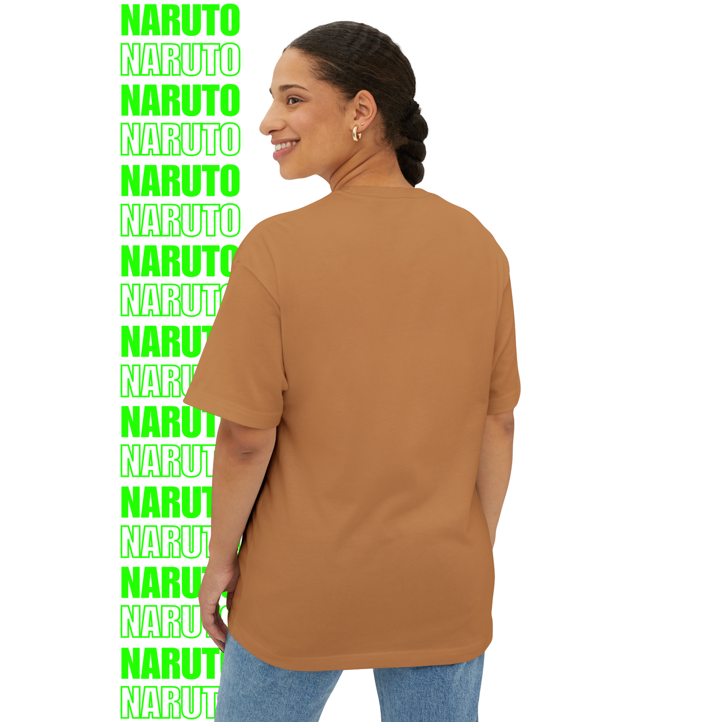 Naruto Red Seal Chakra Oversized T-Shirt (Front Print)