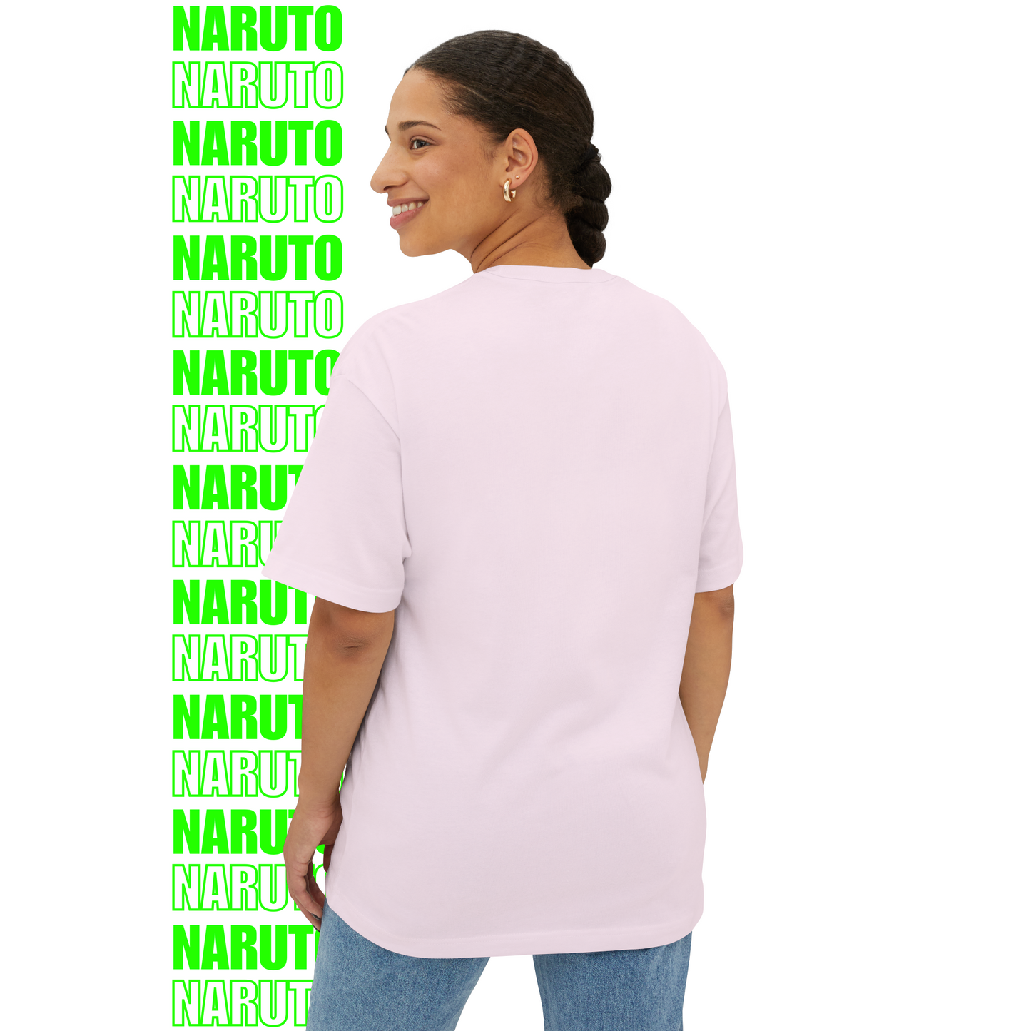 Naruto Red Seal Chakra Oversized T-Shirt (Front Print)