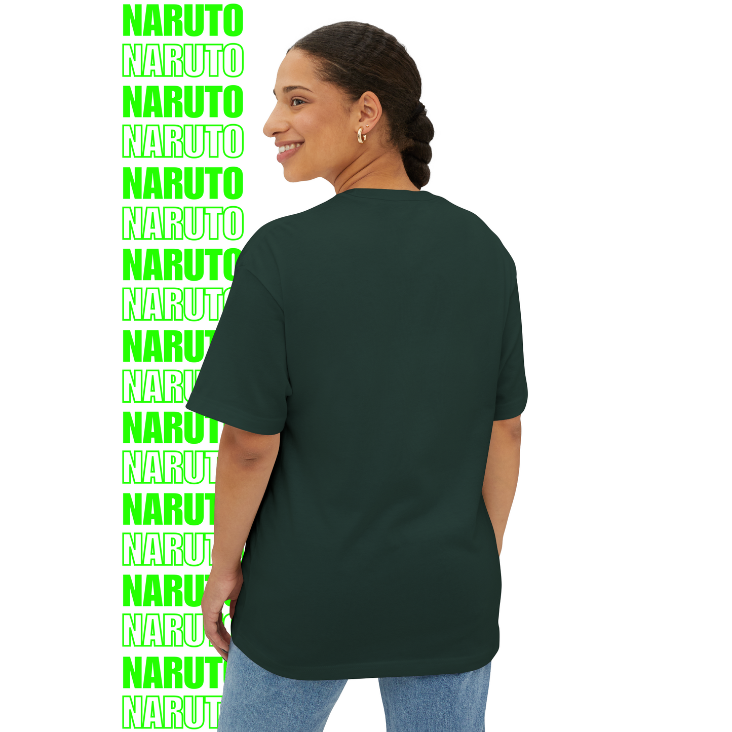 Naruto Red Seal Chakra Oversized T-Shirt (Front Print)
