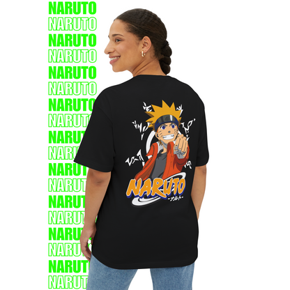 Naruto Power Pose Oversized T-Shirt (Back Print)
