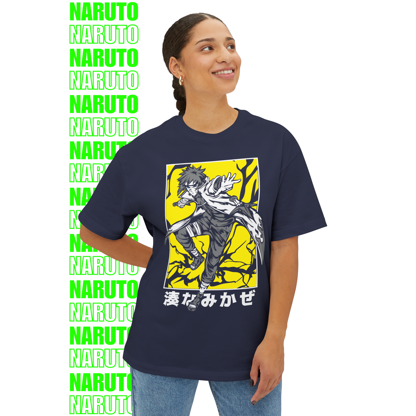 Minato Cold Wind – Oversized T-Shirt (Front Print)