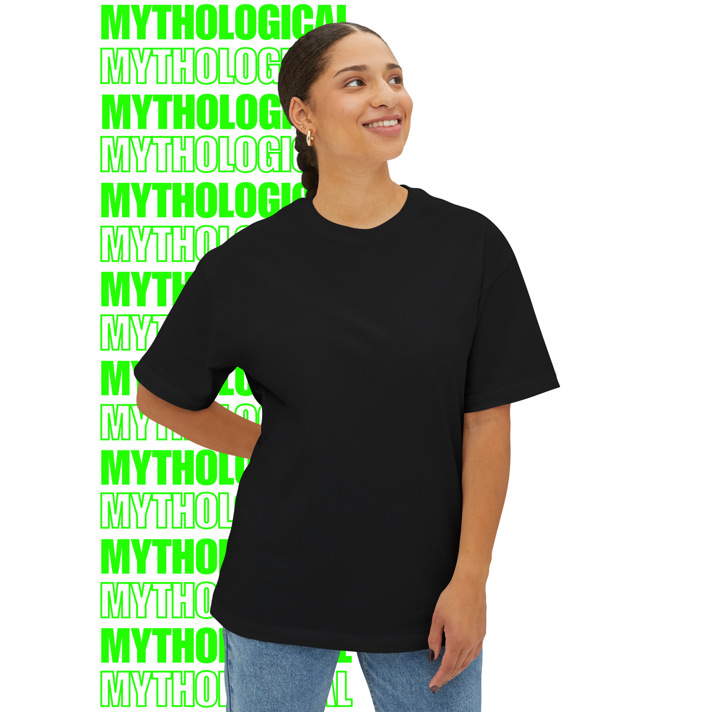 Statuesque Elegance Mythology – Oversized T-Shirt (Back Print)