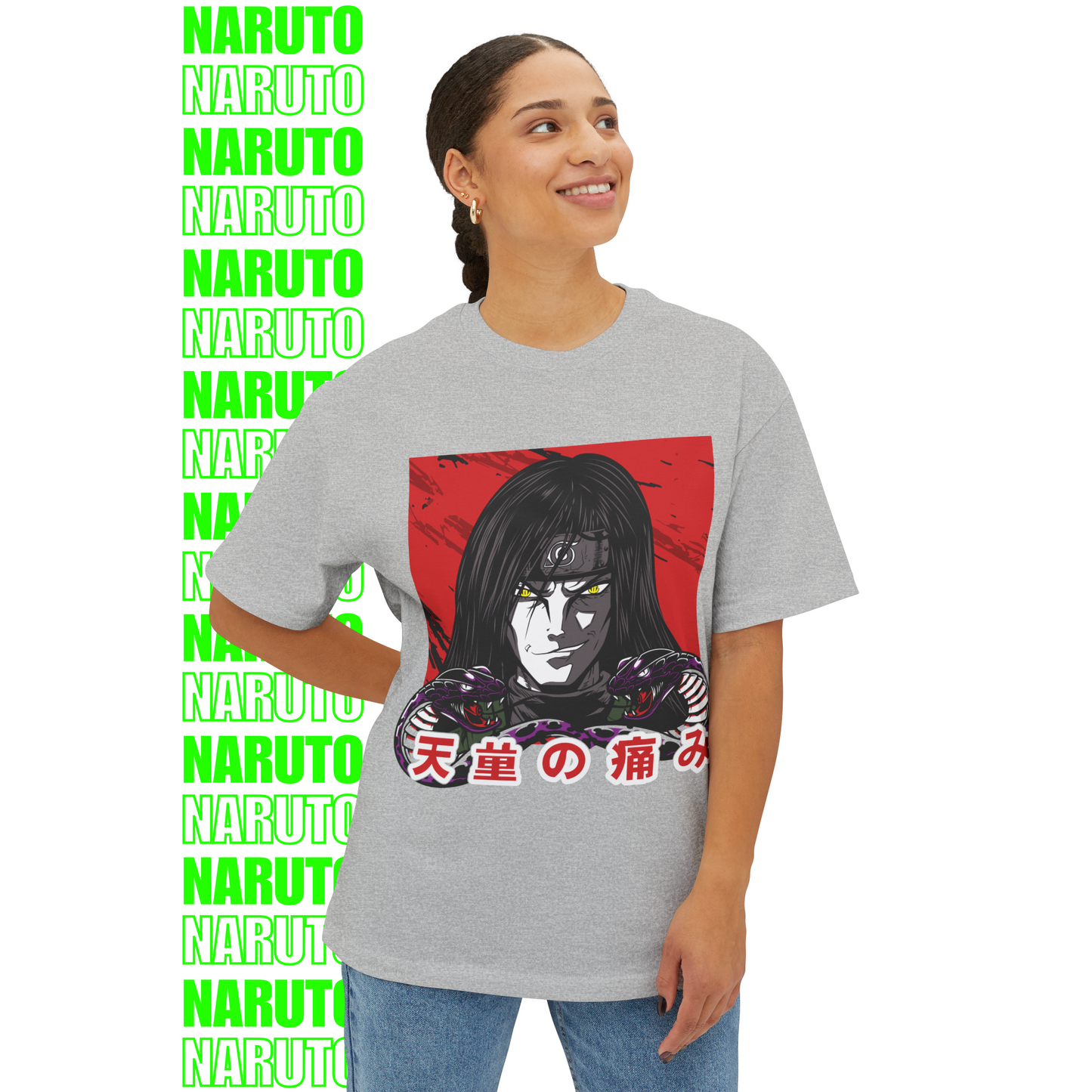 Orochimaru Heaven's Pain – Oversized T-Shirt (Front Print)