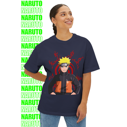 Naruto Red Seal Chakra Oversized T-Shirt (Front Print)