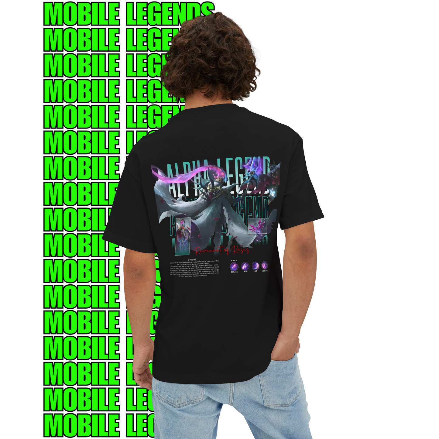 Alpha Legend – Revenant of Roses Oversized T-Shirt