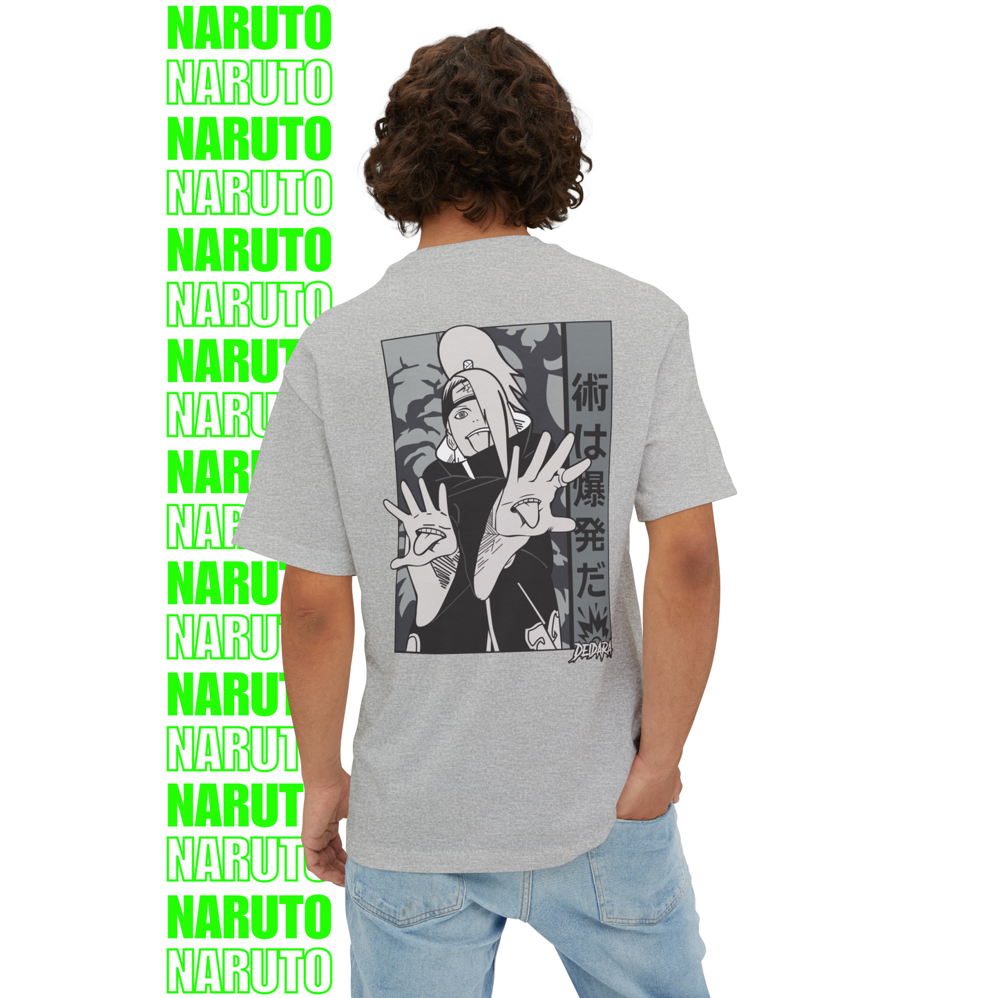 Naruto Manga Showdown Oversized T-Shirt (Back Print)