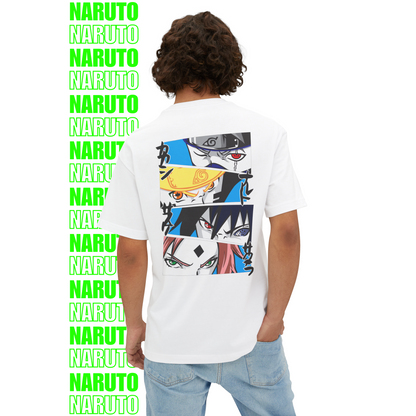 Naruto Team 7 Eyes Oversized T-Shirt (Back Print)