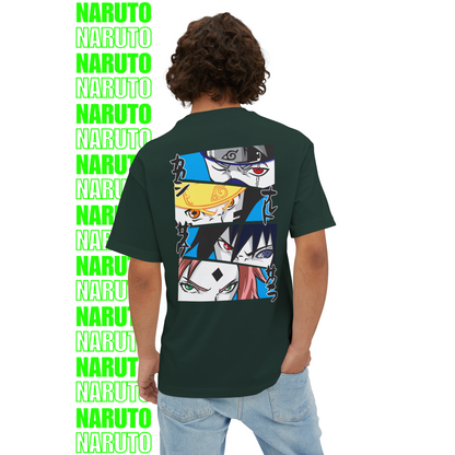 Naruto Team 7 Eyes Oversized T-Shirt (Back Print)
