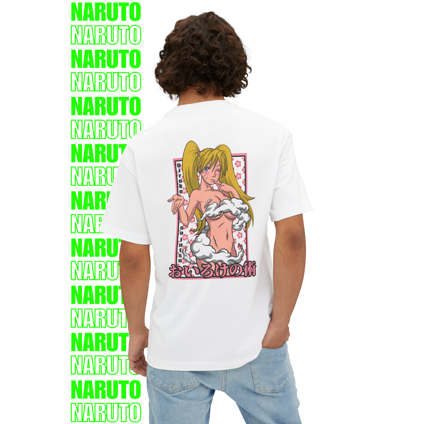 Naruto Sexy Jutsu Oversized T-Shirt (Back Print)