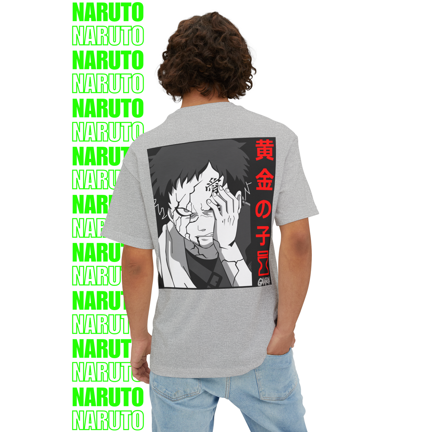 Gaara Sand Storm Oversized T-Shirt (Back Print)