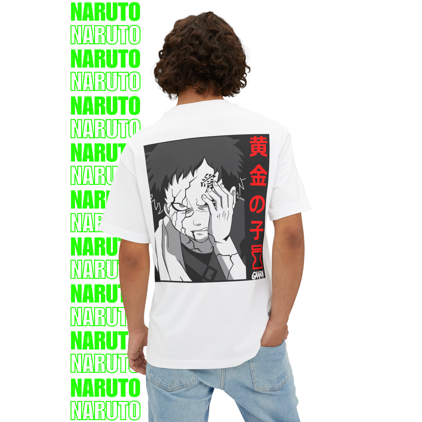 Gaara Sand Storm Oversized T-Shirt (Back Print)