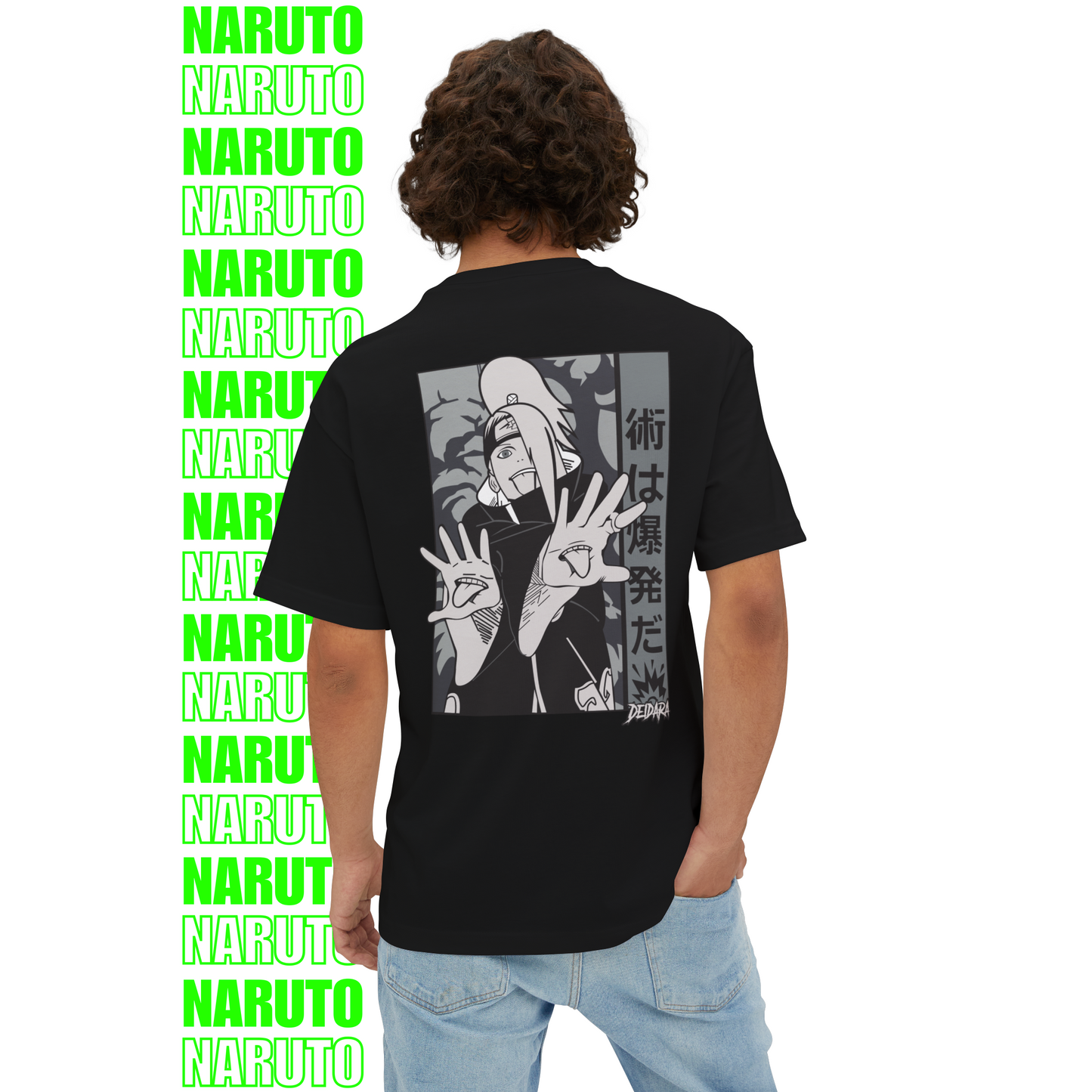 Naruto Manga Showdown Oversized T-Shirt (Back Print)