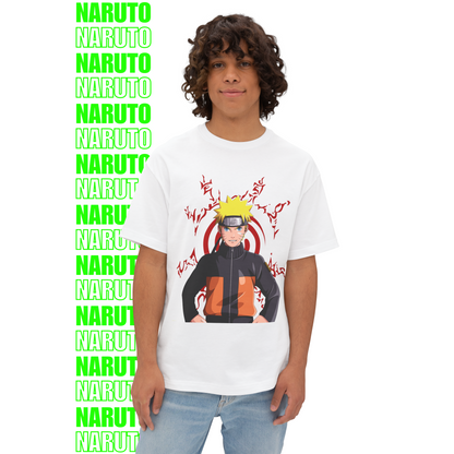 Naruto Red Seal Chakra Oversized T-Shirt (Front Print)