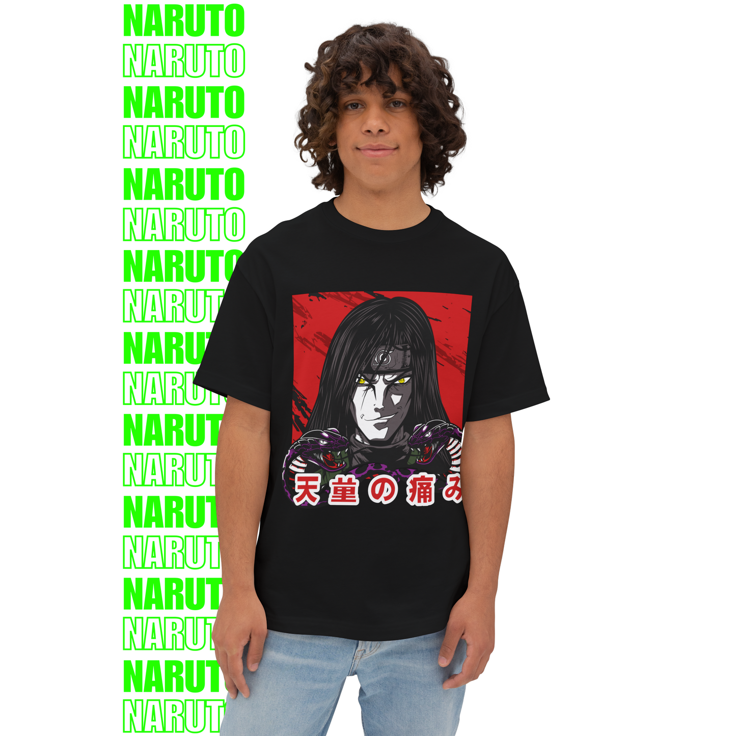 Orochimaru Heaven's Pain – Oversized T-Shirt (Front Print)
