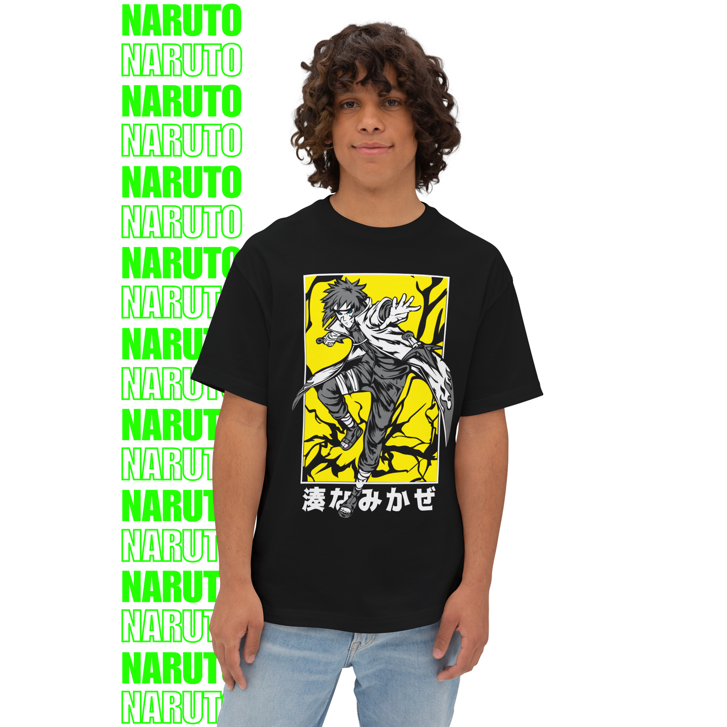 Minato Cold Wind – Oversized T-Shirt (Front Print)