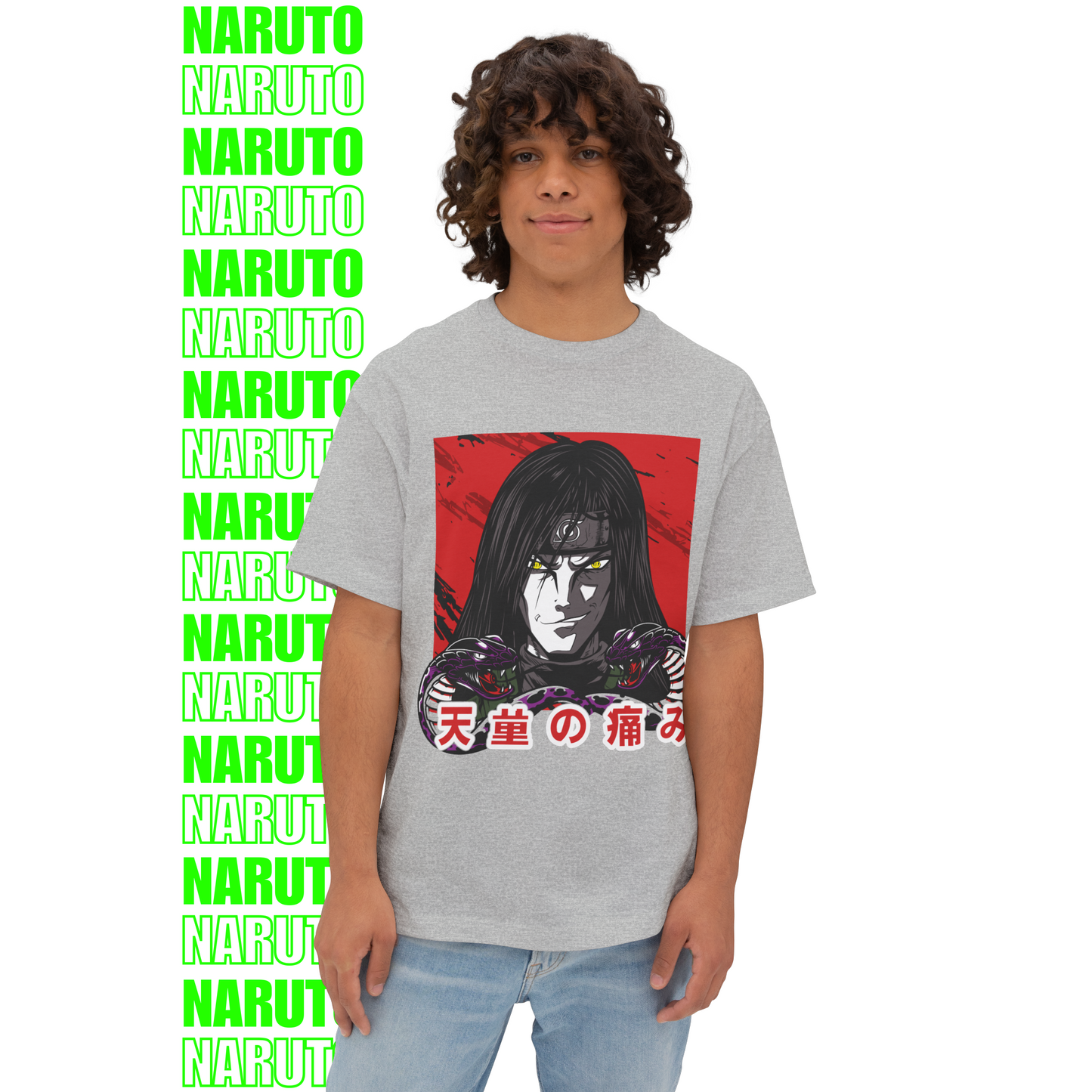 Orochimaru Heaven's Pain – Oversized T-Shirt (Front Print)