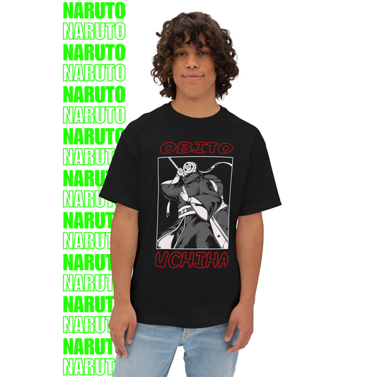 Obito Uchiha Masked Fate – Oversized T-Shirt (Front Print)